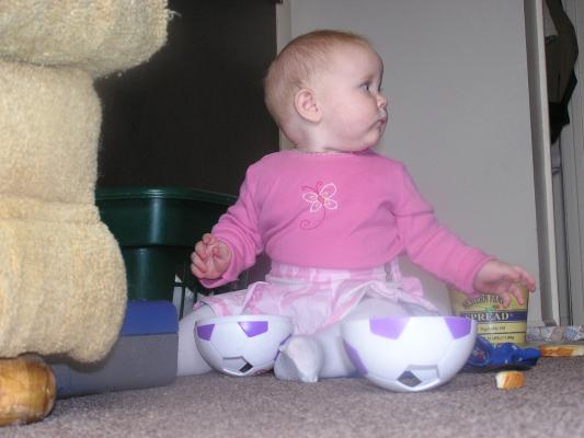 Sarah needs more toys than she has.