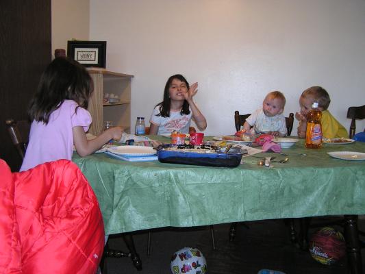 Everyone enjoys Myke's birthday party except Myke
(he's not feeling well).