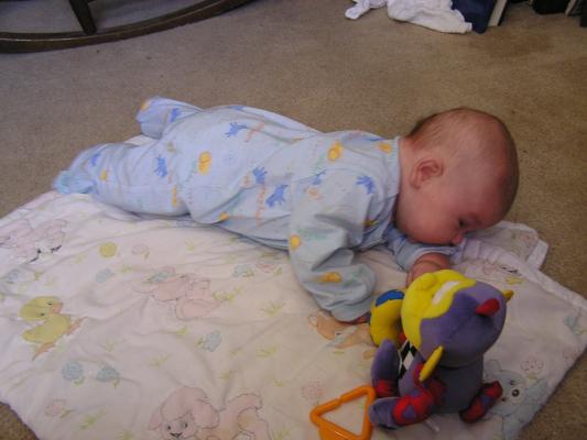 Man I hate this tummy-time stuff.