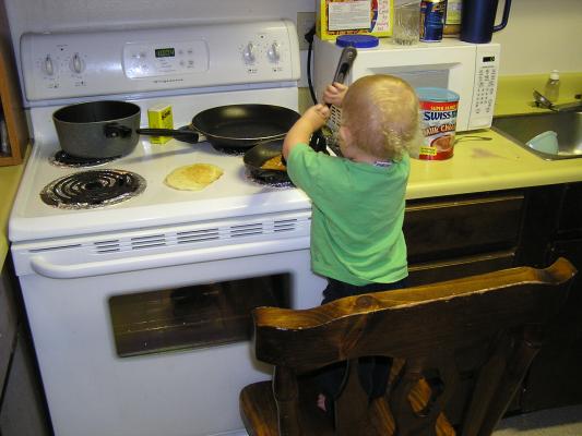 Time to flip the pancakes