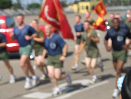 Matthew graduated from Marine boot camp.