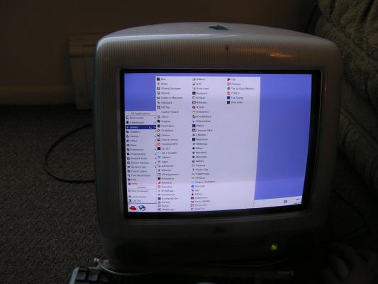 Katie and Noah play on the G3 Linux box.