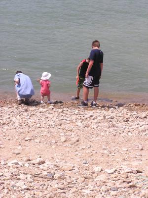 David Sarah Tanner and Danny at the Ruby ridge reservoir