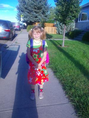 Sarah going to School