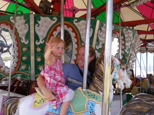 Sarah on horse.