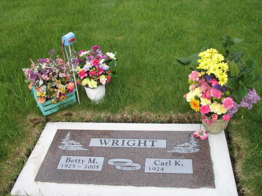 Betty Wright grave site.