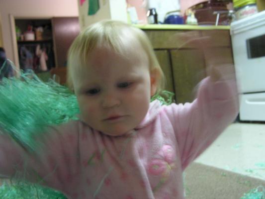 Sarah plays with green hair too.