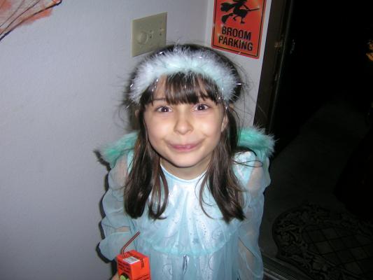 She's not really an angel (could you guess?).