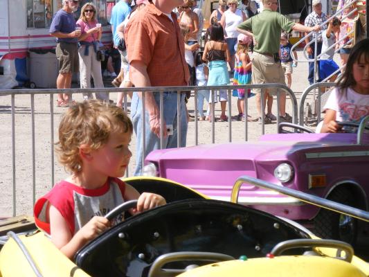 Noah driving.