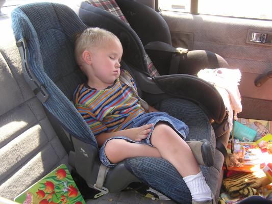 Noah slept a long time at Ruby reservoir