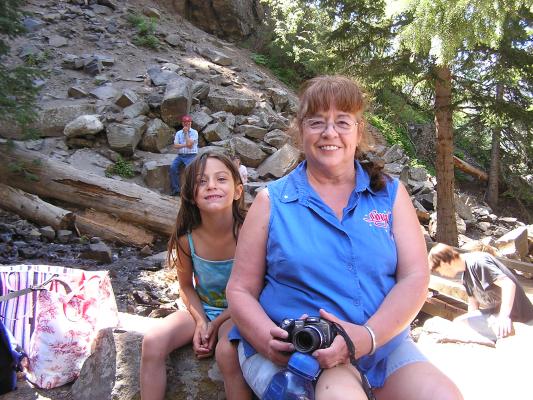 Andrea with Grandma (Bea) at Palisade Falls