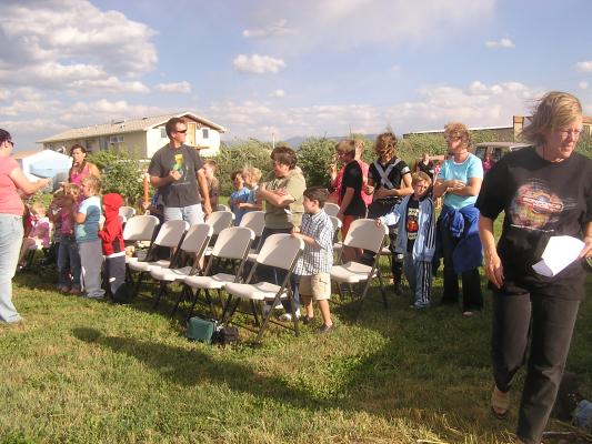 We are having VBS. 
It is very windy.