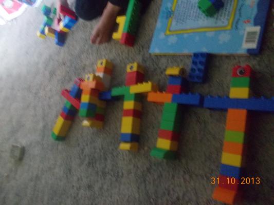 Our family. Josh made us out of Legos.