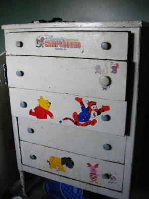 the dresser before