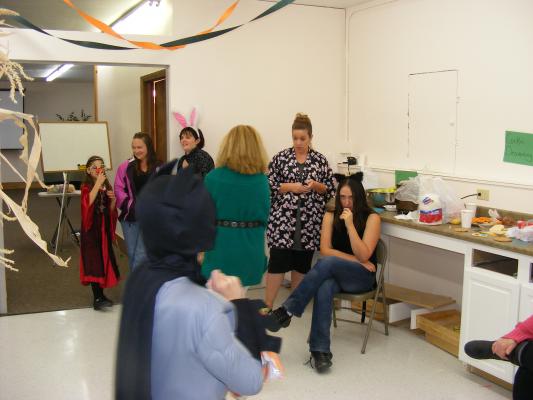 church Haloween party.