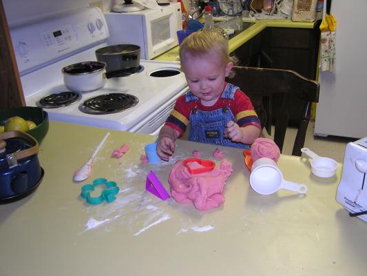 Time to make heart shaped cookies.