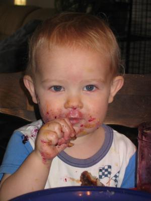 I like homemade grape jelly on homebaked bread.
