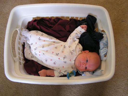 Time to wash the baby