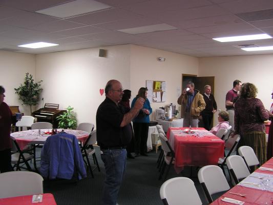 GVCC Valentines banquet. Ernie takes pictures.