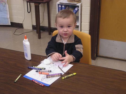 Michael colors at church