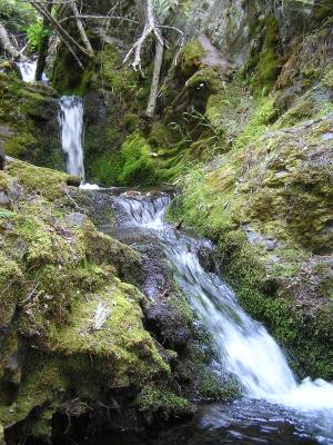 a waterfall