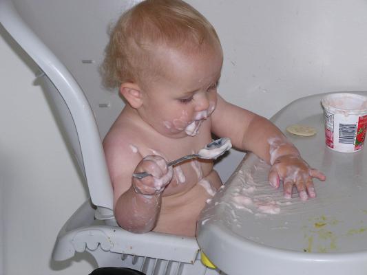 Look, I'm even using a spoon.
