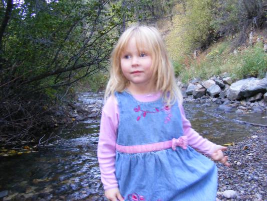 Sarah by Sourdough creek.