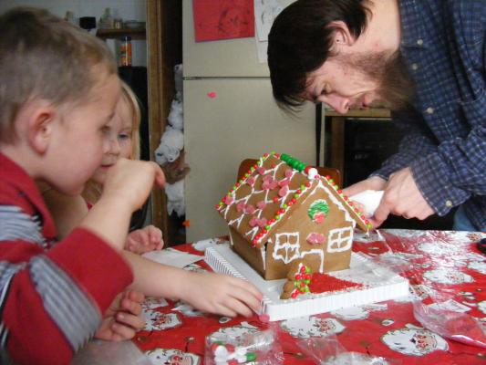 gingerbread house.