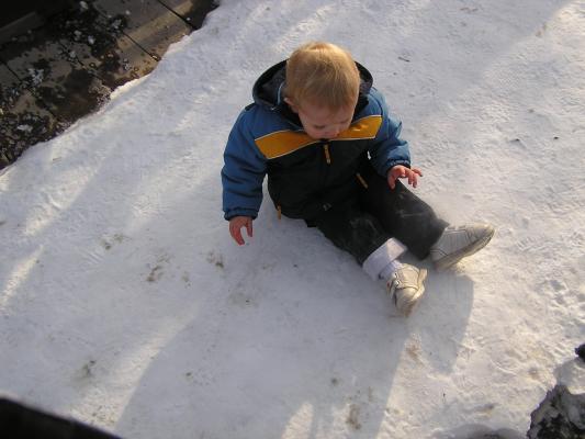 Or, maybe I'll just sit down on the snow.