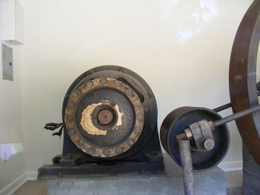 Tools used to blast rock, which were pulled up there by horses.