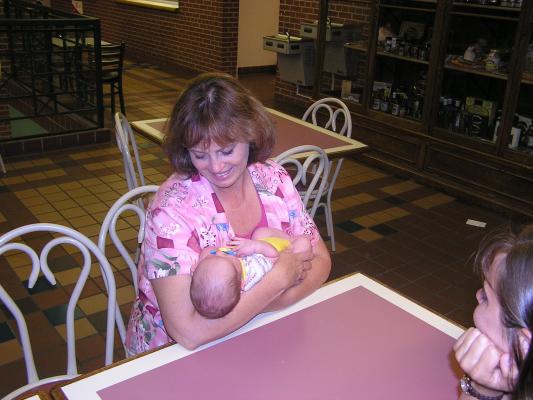 Shannon holds Noah