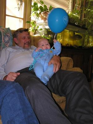 It's always a party when Grampa's around