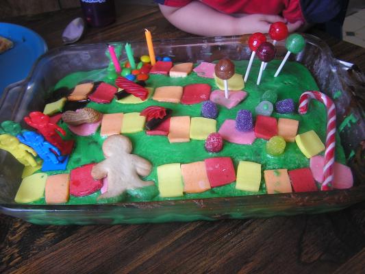 The candyland birthday cake