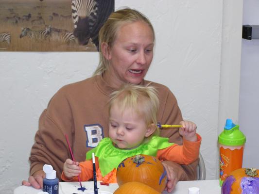 GVCC Fall Party - Pumpkin painting.