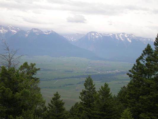 Mission Mountains as viewed from the Bison Range.