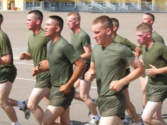 Matthew graduated from Marine boot camp.