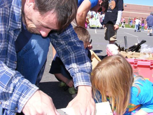 building birdhouse at Hyalite.