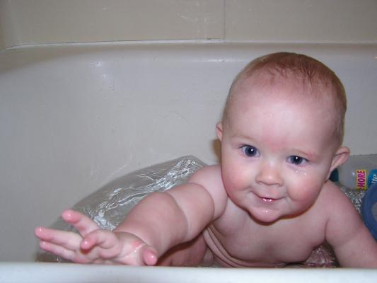Baths are fun, but cameras are even more interesting.