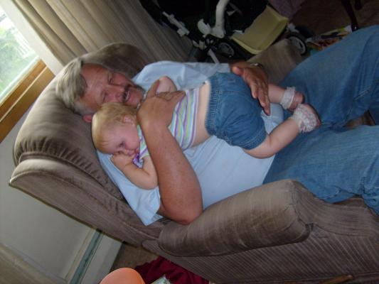Sarah with her Grandpa
