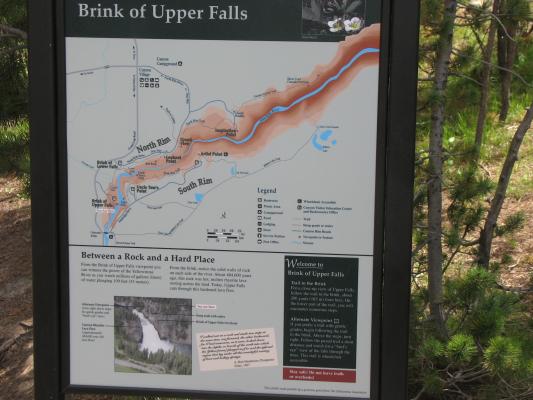 Noah's favorite part of yellowstone. The maps.