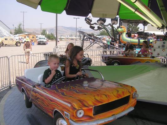 Noah and Andrea go for a ride
