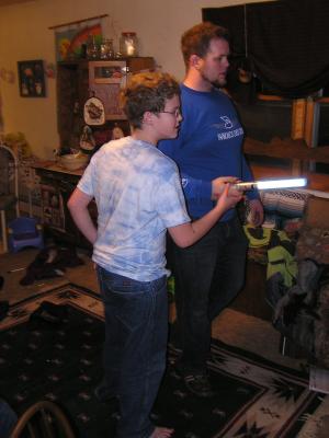 Joe wants a turn playing Ian and Patrick's Star Wars Game.