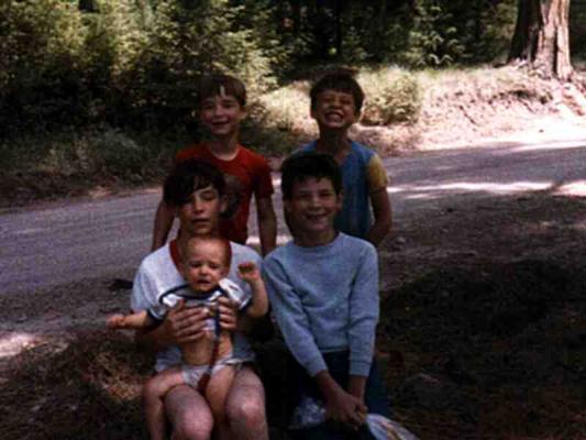 Eder boys in 1985