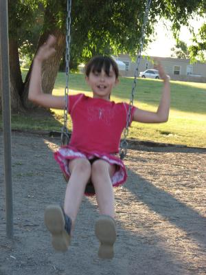 Malia swinging