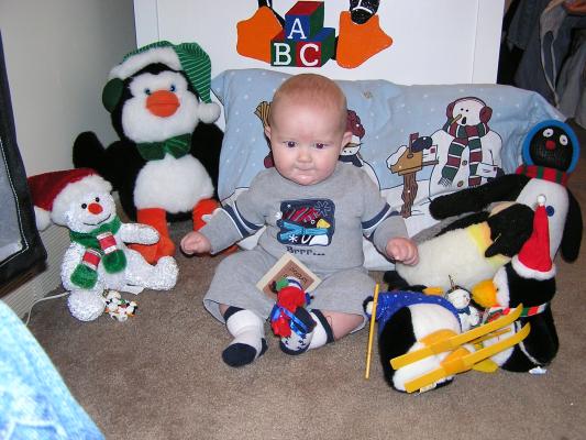 We even have a penguin on our outfit.