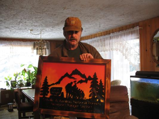 Junior's retirement plaque.