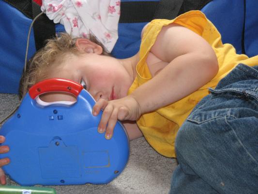 Noah with his ABC toy