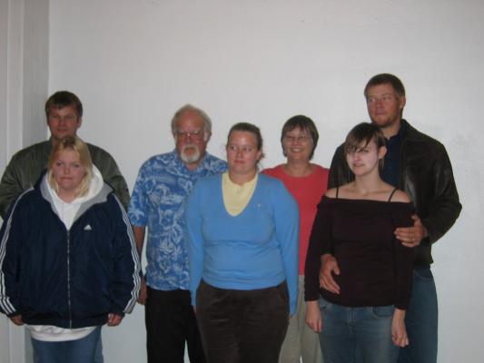 Brevik Family: Ralphie and his girl friend, Ralph, Shannon, Linda, Aaron and his girl friend