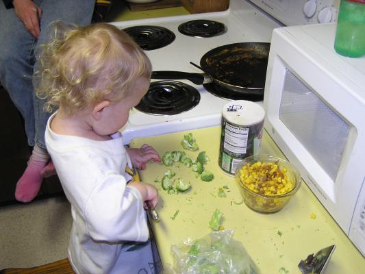 Noah wanted brocolli instead.