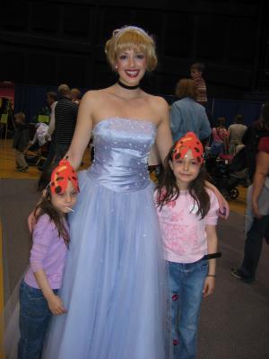 Malia and Andrea with Cinderella!